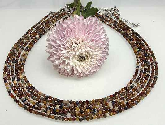 6 PCs 2mm Natural Pietersite Necklaces