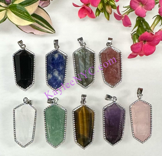 Wholesale Lot 9 Pcs Natural Angel Pendant Healing