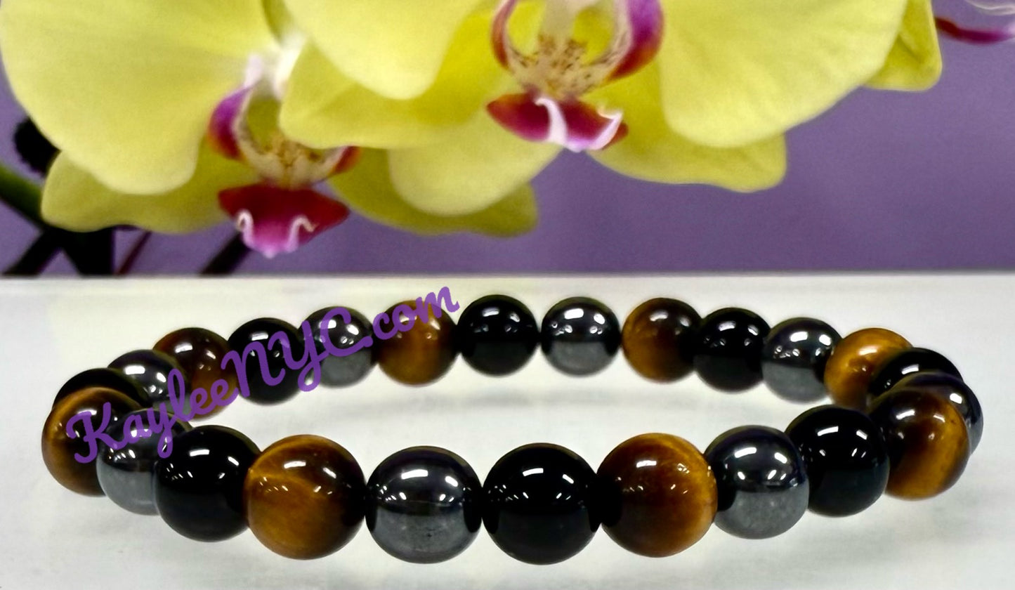 Wholesale 6 Pcs Protection Crystal Healing Stretch Bracelet 8mm 7.5"