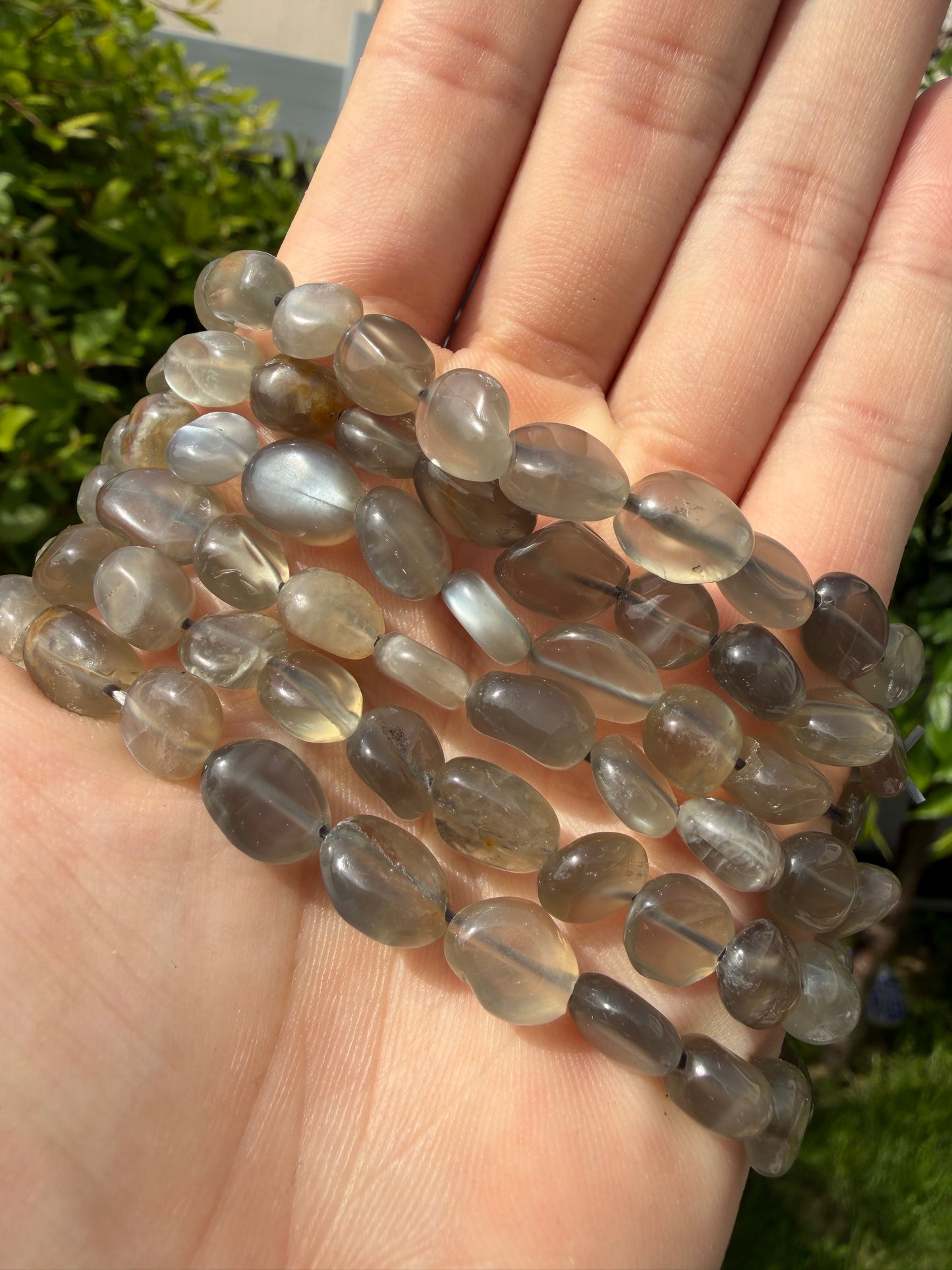 Wholesale 6 Pcs Labradorite Tumble Bracelet Natural Crystal Stretch