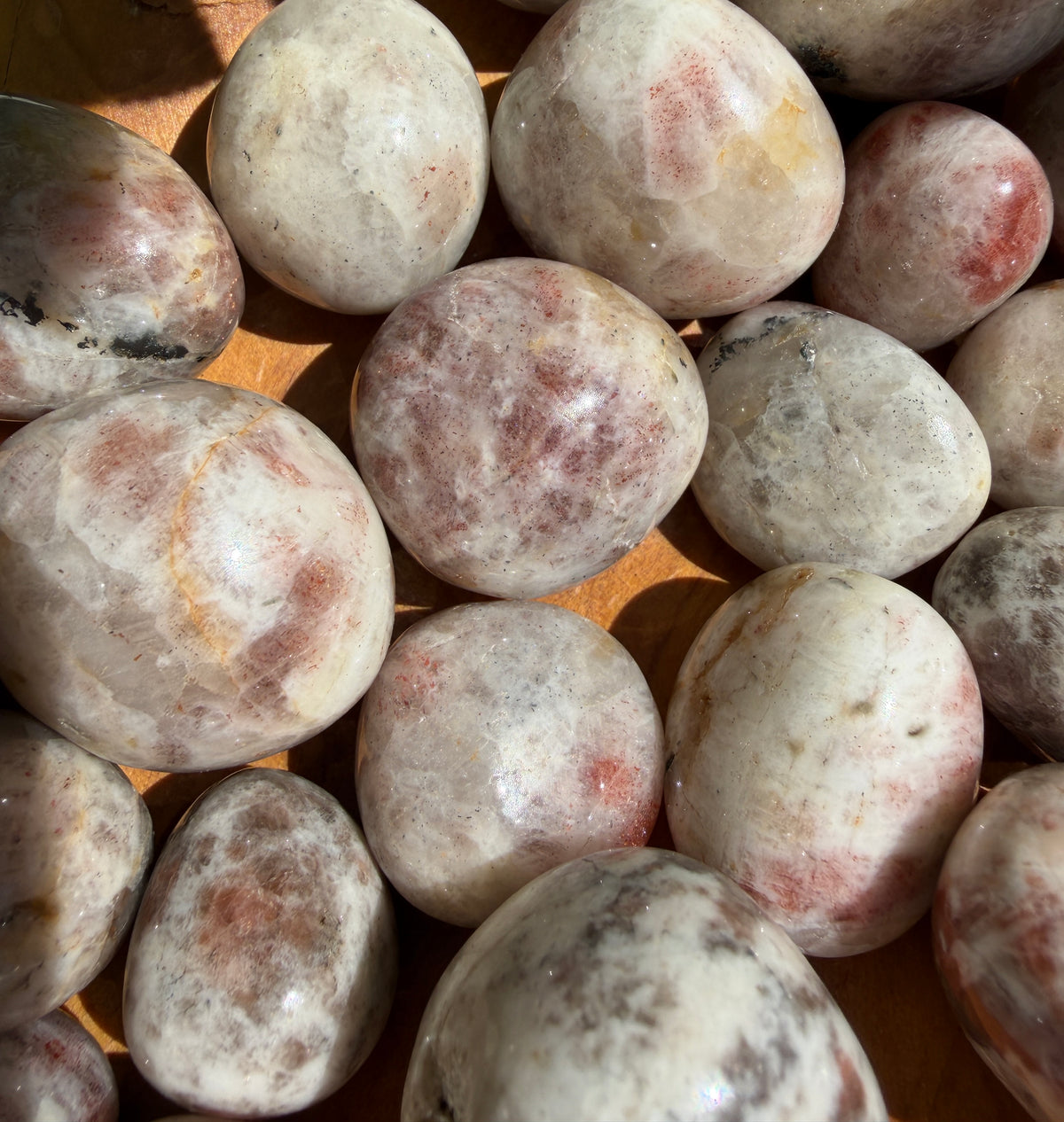 Wholesale Lot 2 lbs Natural Sunstone Tumble Crystal Healing Energy
