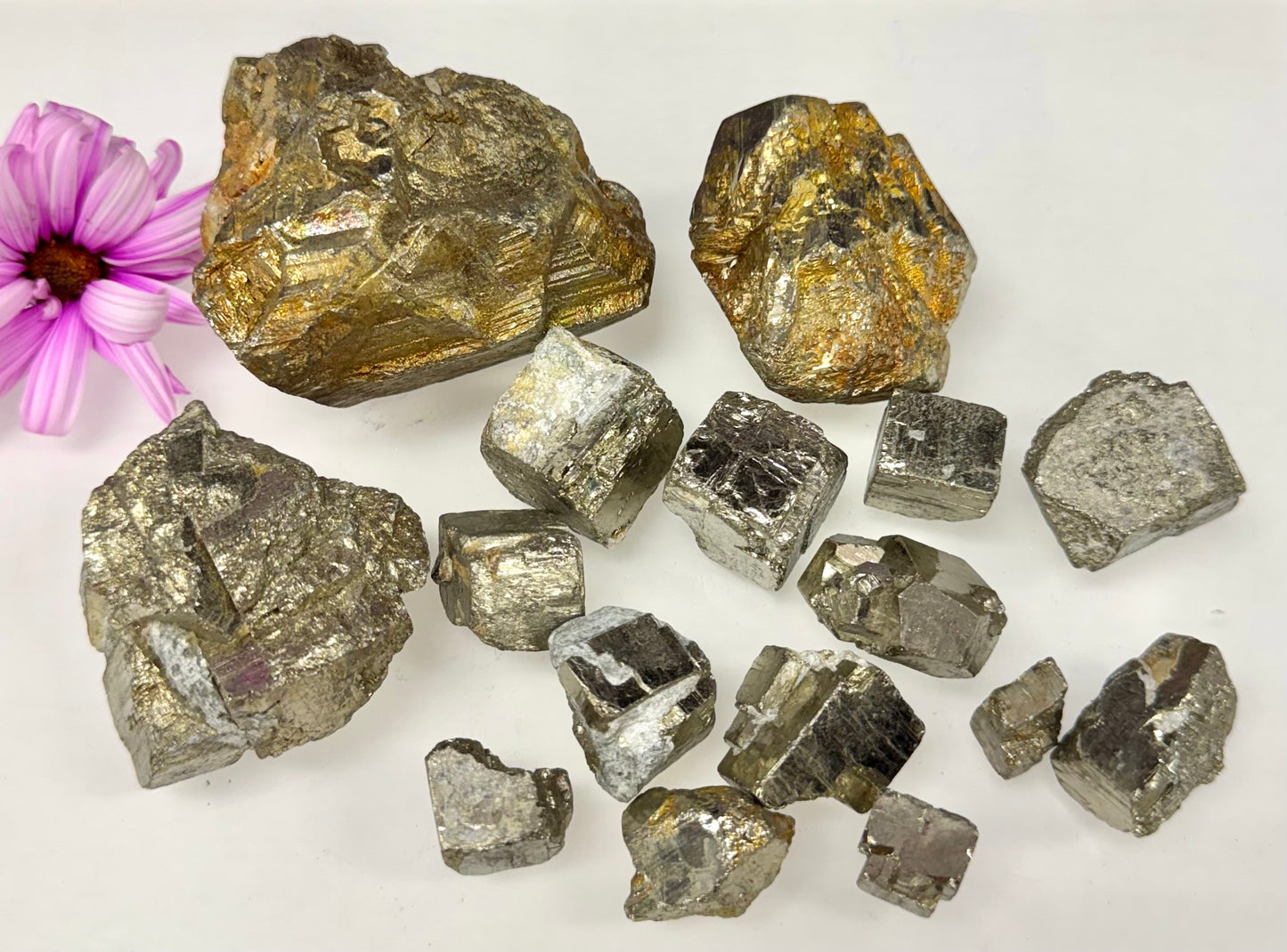 2 lbs Natural Pyrite Rough Crystal Healing Energy
