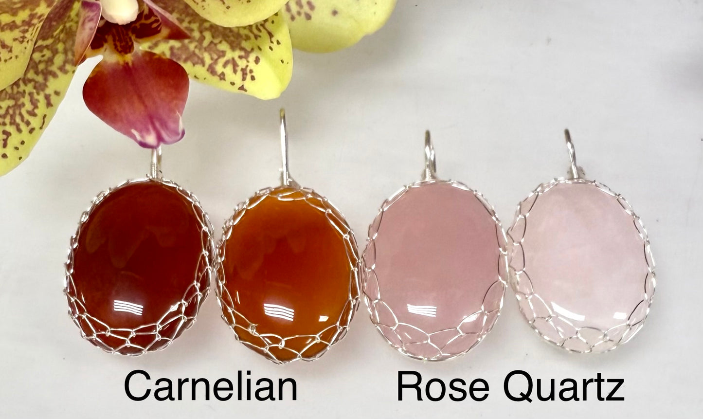 Wholesale Lot 12 Pcs Oval Hand Wrapped Pendant Crystal Healing Energy
