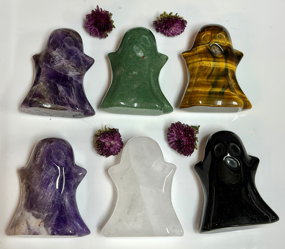 6 PCs 5cm Natural mix Crystals Ghost healing energy