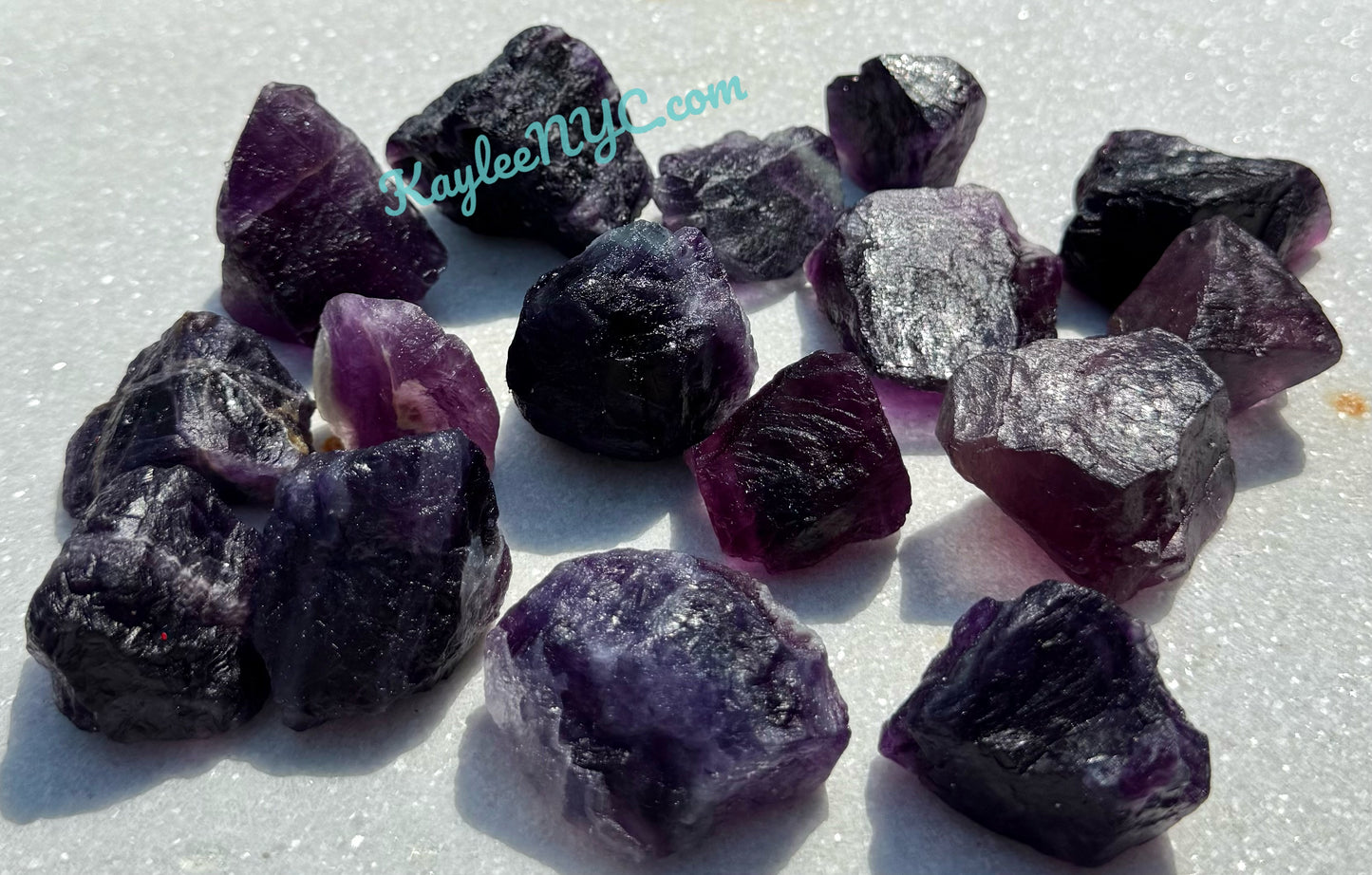 2 lbs Natural Purple Fluorite Crystal Nice Quality