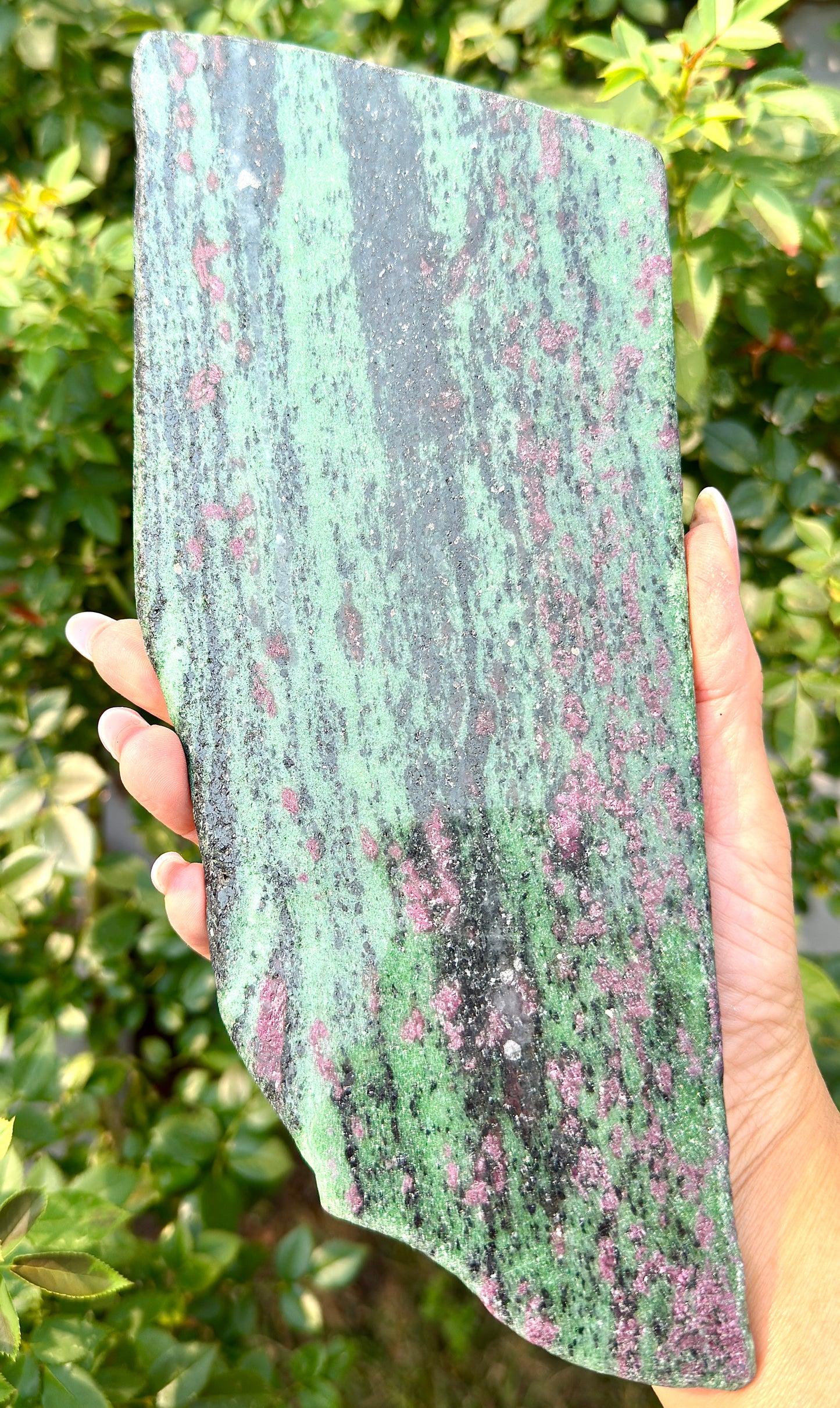 4-5 pcs Natural Ruby Zoisite Slabs Crystals Healing Energy