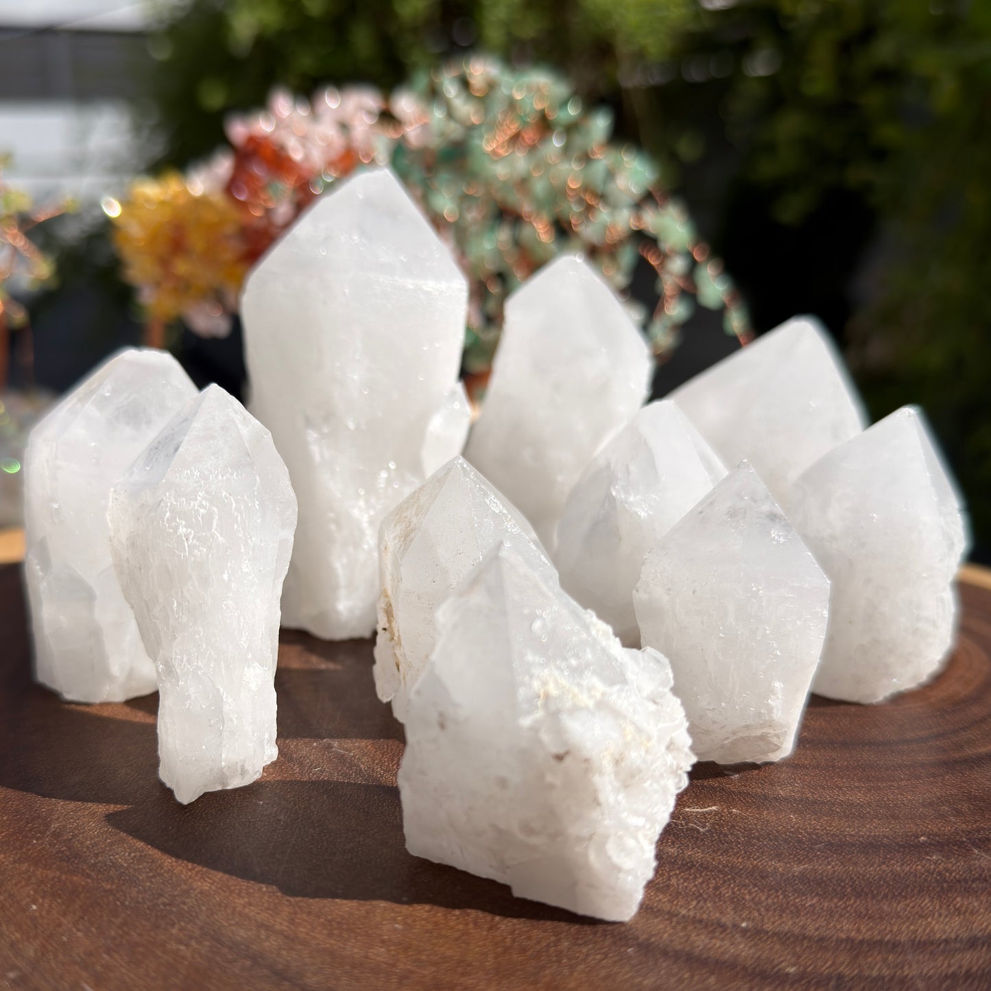 Wholesale Lot 2 lbs Natural Rough Candle Quartz Crystal Healing Energy 8-14 Pcs