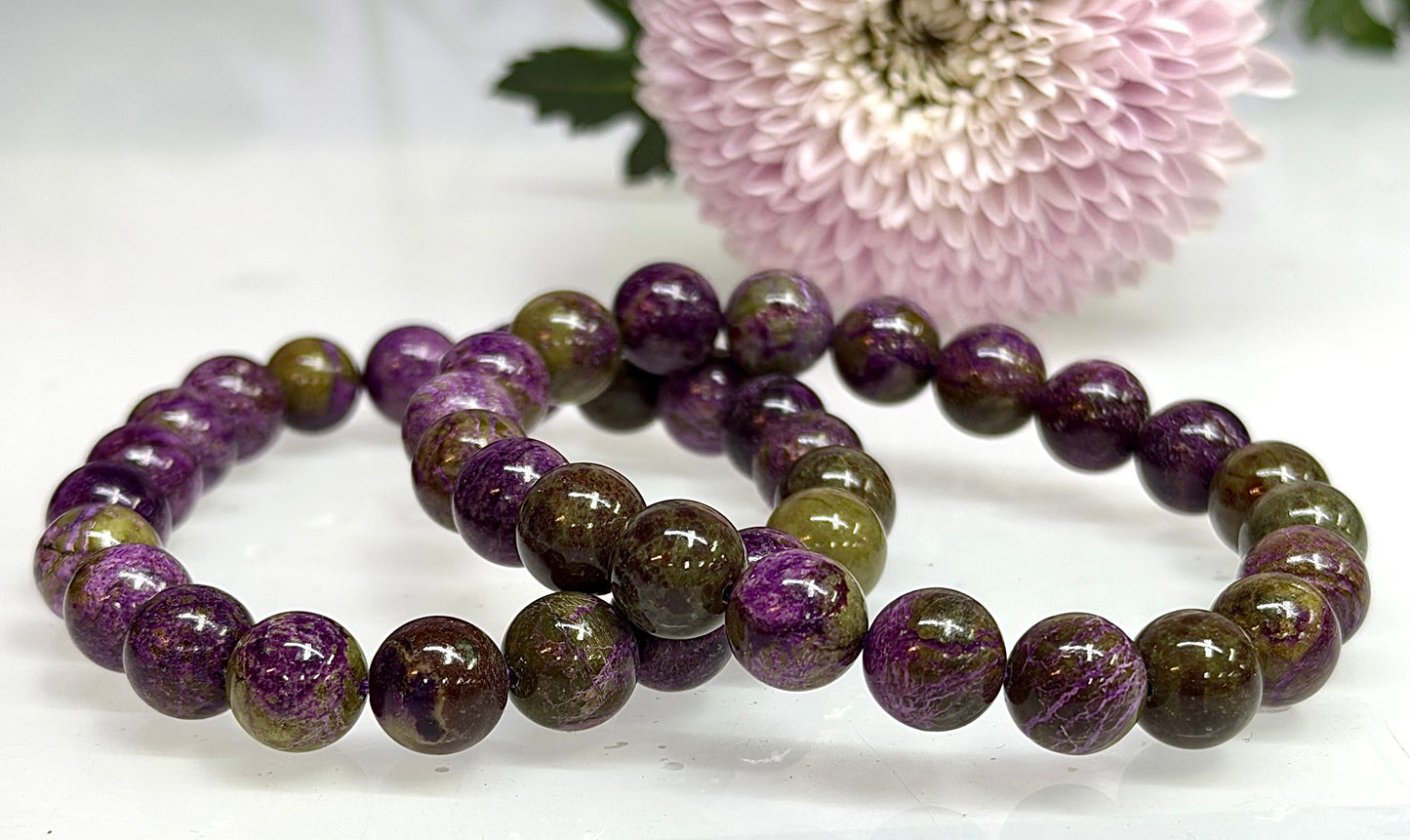 Wholesale 6 Pcs Natural Atlantisite 10mm 7.5” Crystal Healing Stretch Bracelet