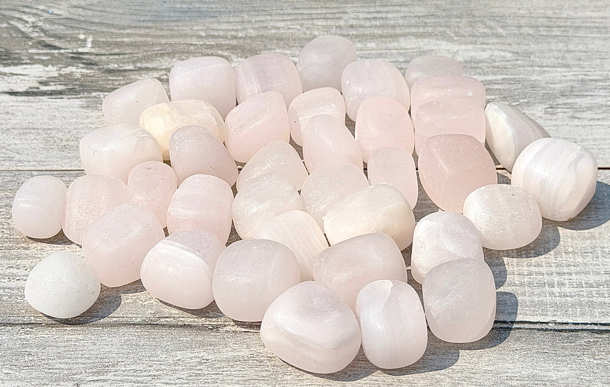 Wholesale Lot 2 lbs Natural Mangano Calcite Tumble Crystal Healing Energy
