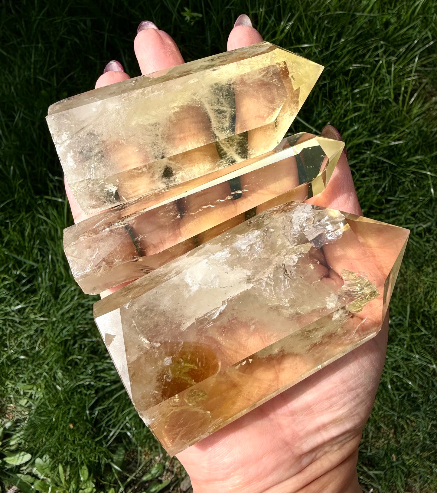 Wholesale Lot 2 lbs Citrine Obelisk Tower Point Crystal Energy Healing
