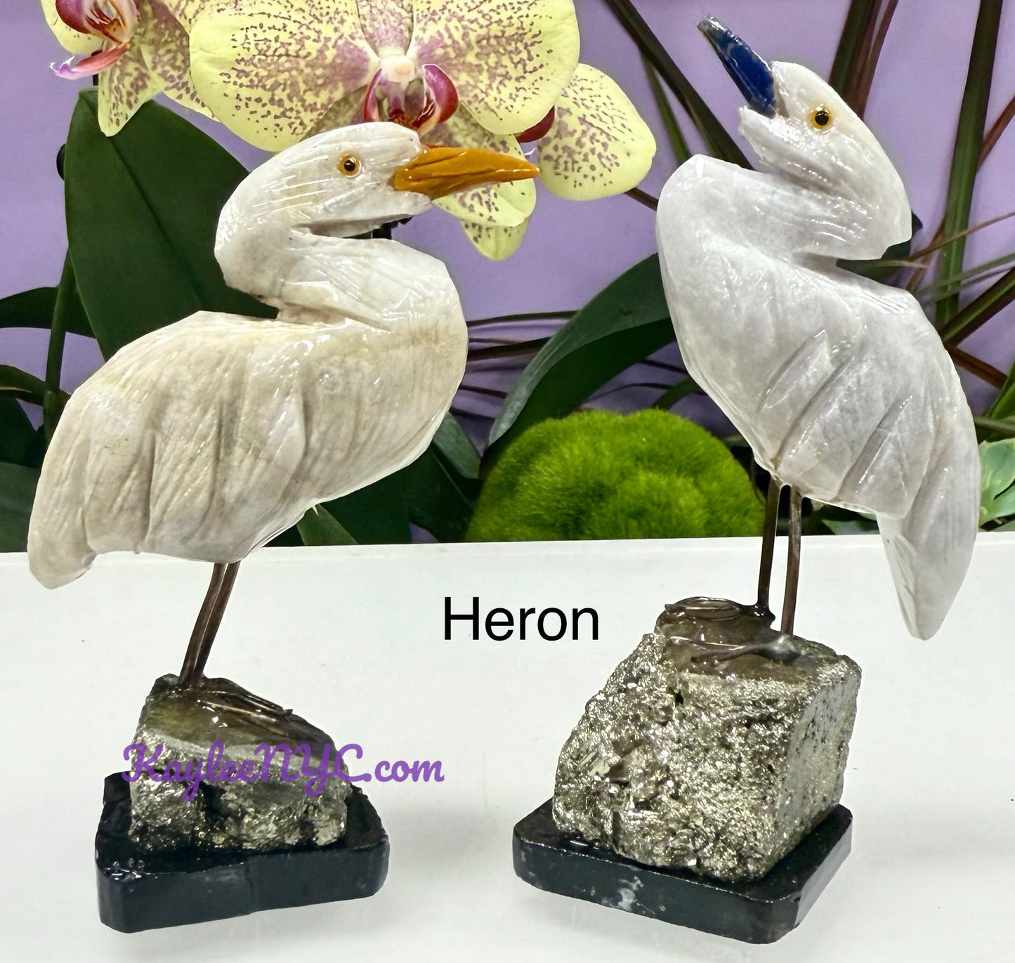 4 PCs Mix Natural Crystal Birds Healing energy