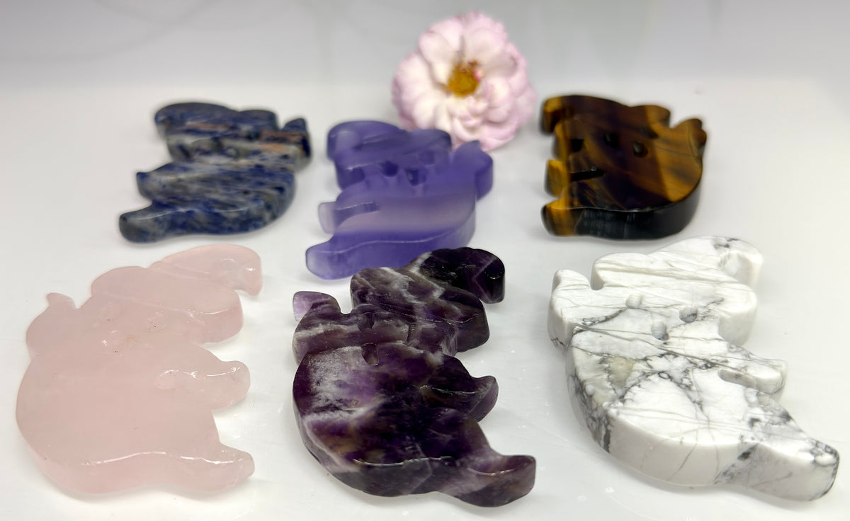 Wholesale Lot 6 PCs Natural Crystals Ghost Healing Energy