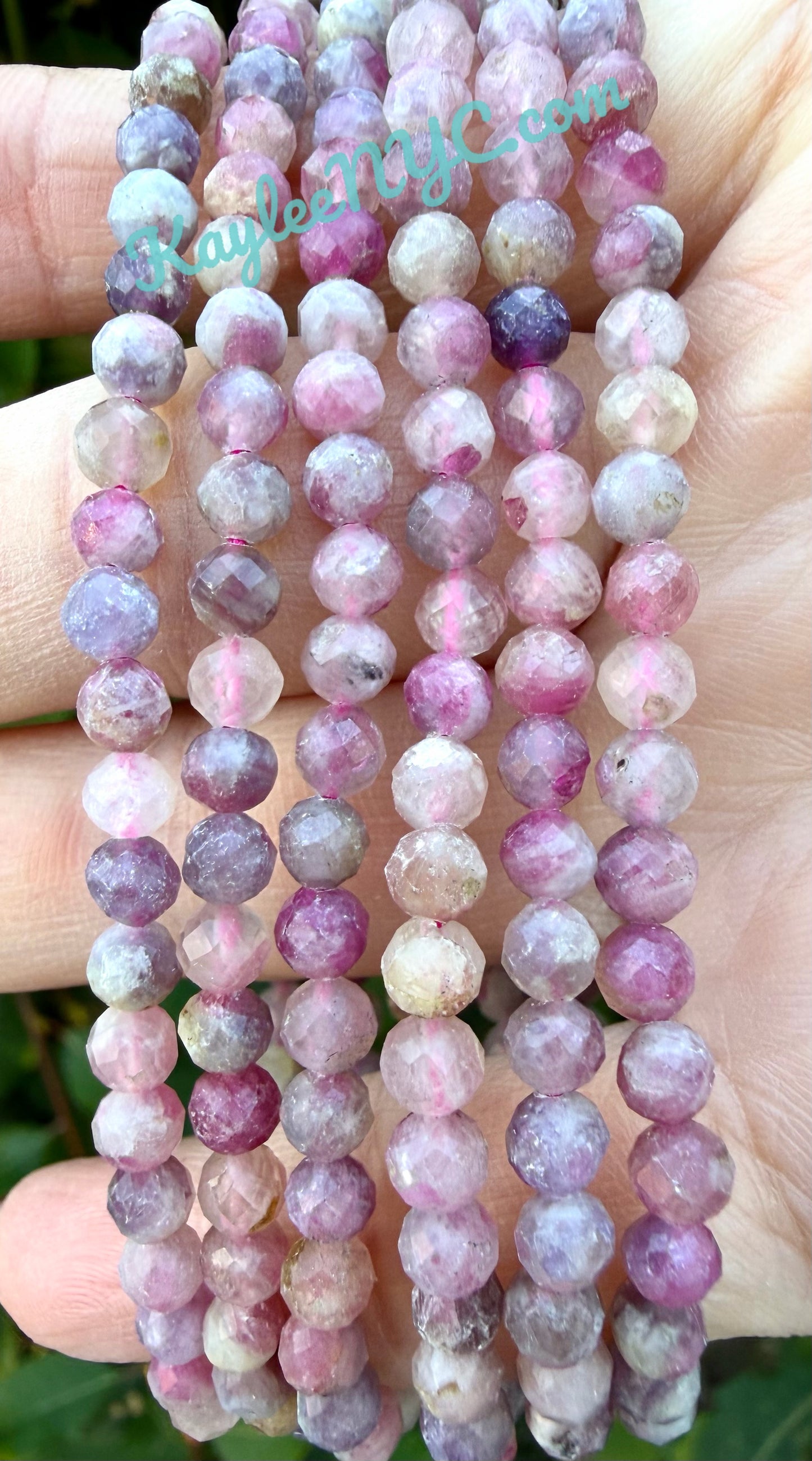 Wholesale Lot 6 Pcs Natural Faceted Unicorn Stone 4mm 7.5” Crystal Healing Stretch Bracelet