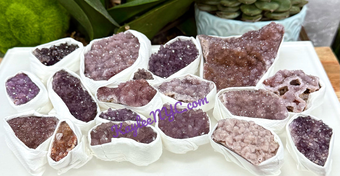 Wholesale Lot 2 lb Natural Amethyst Cluster Raw Crystal