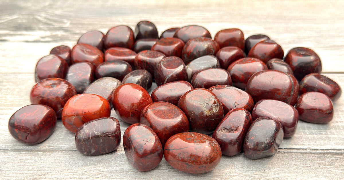Wholesale Lot 2 lbs Natural Brecciated Jasper Tumble Crystal Healing Energy