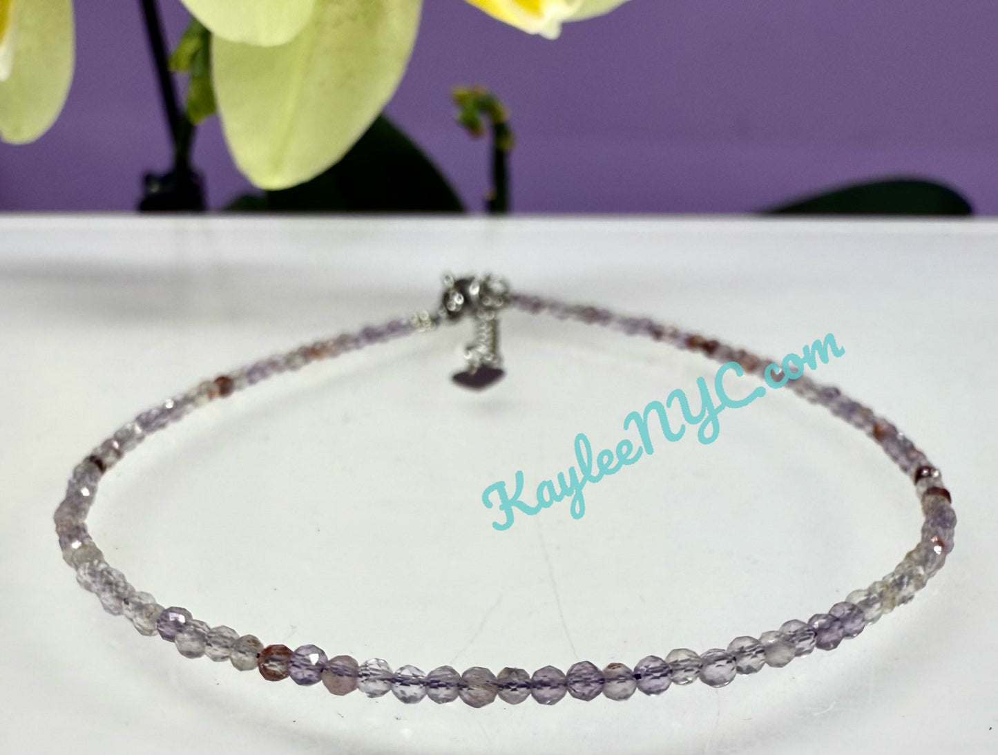 6 PCs 2mm Natural Super Seven Anklets Crystal Healing Energy