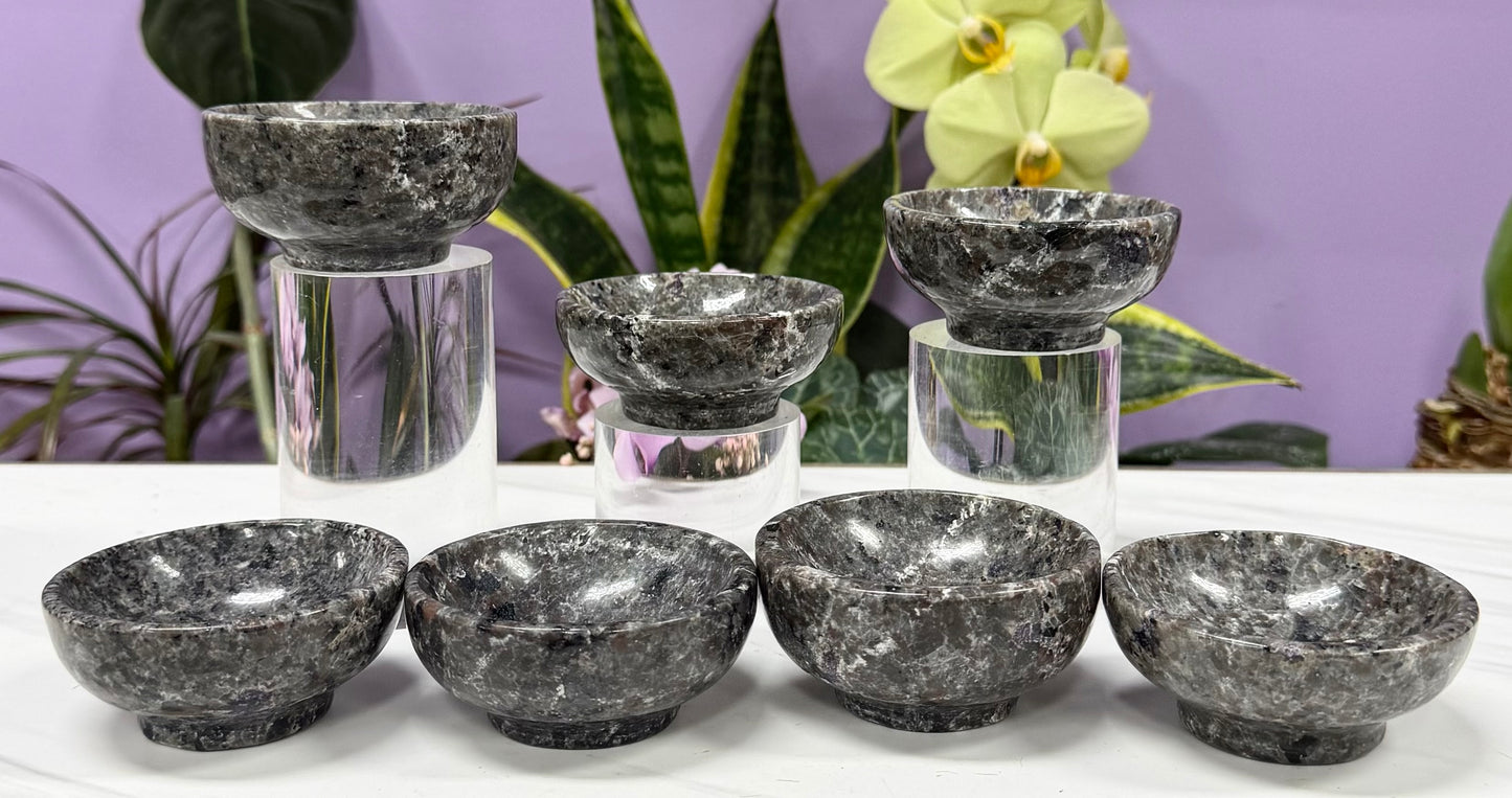 Wholesale Lot 7 PCs Natural Yooperlite Emberlite Bowls Crystal Healing Energy