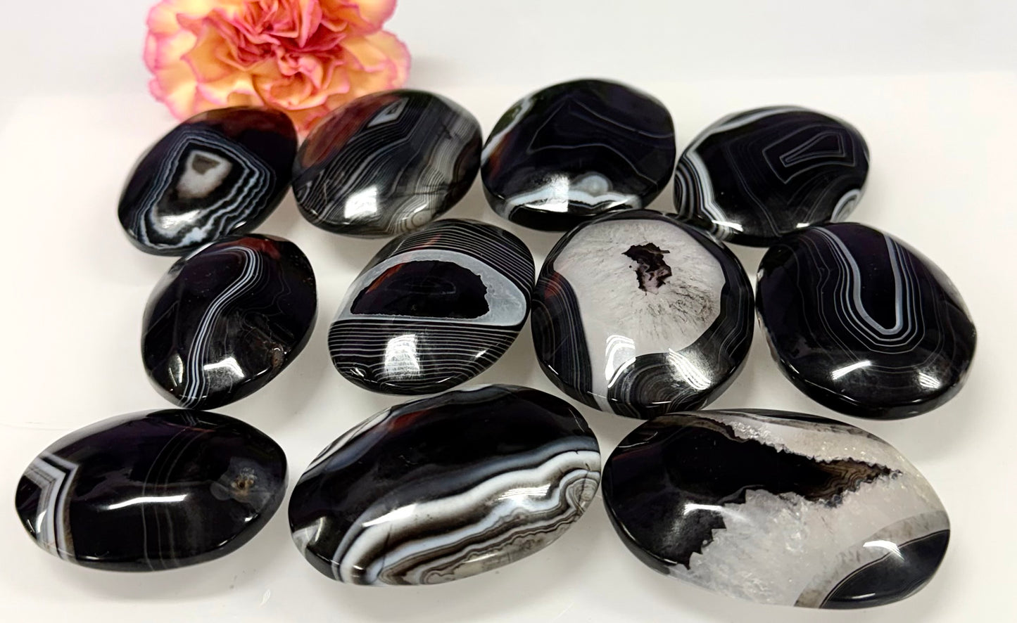 Wholesale 2 Lb Lot Natural Onyx Palm Stones Crystal Energy