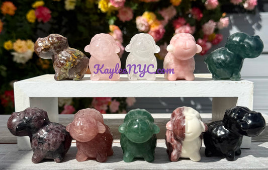 10 PCs Natural Crystals Sheep healing energy