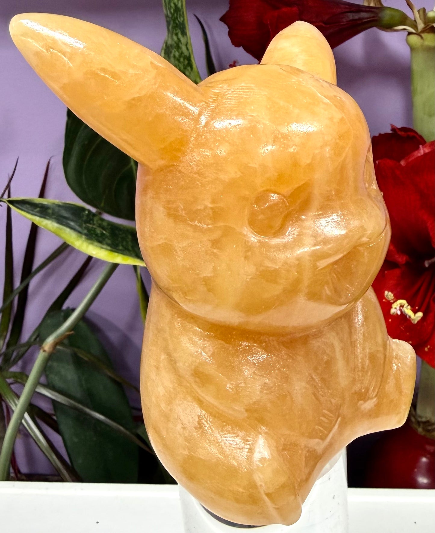 3 PCs Natural Orange Calcite Pikachu Crystal Healing Energy