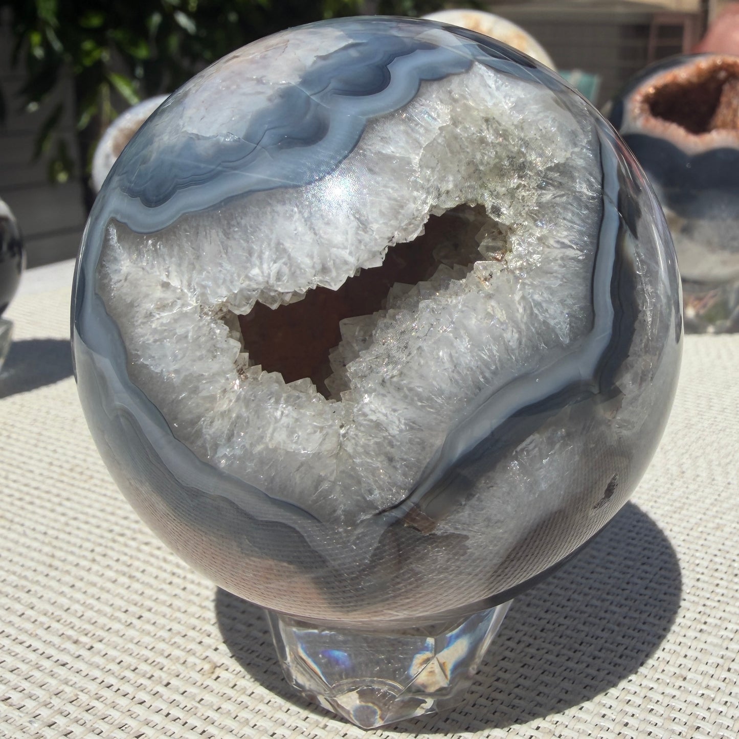 Wholesale Lot – 3 lbs Natural Druzy Onyx Spheres – 5 to 6 PCS