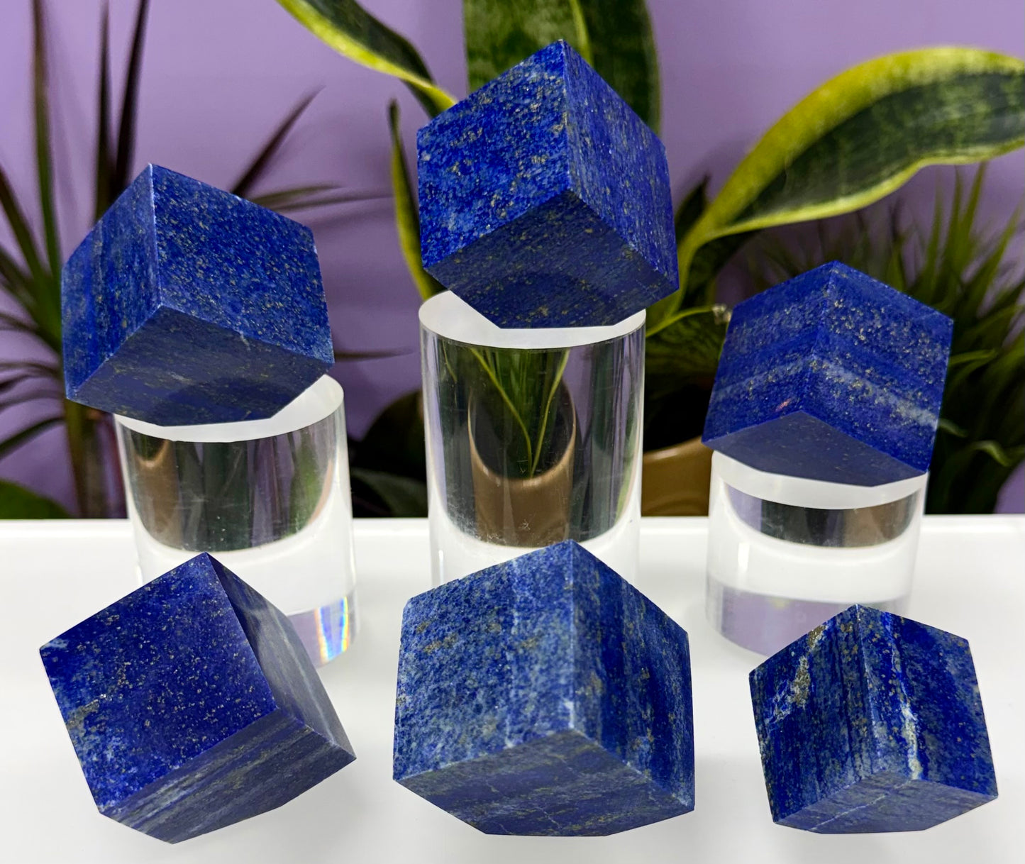 Wholesale Lot 2 lbs Natural Lapis Lazuli Cube Crystal Healing Energy