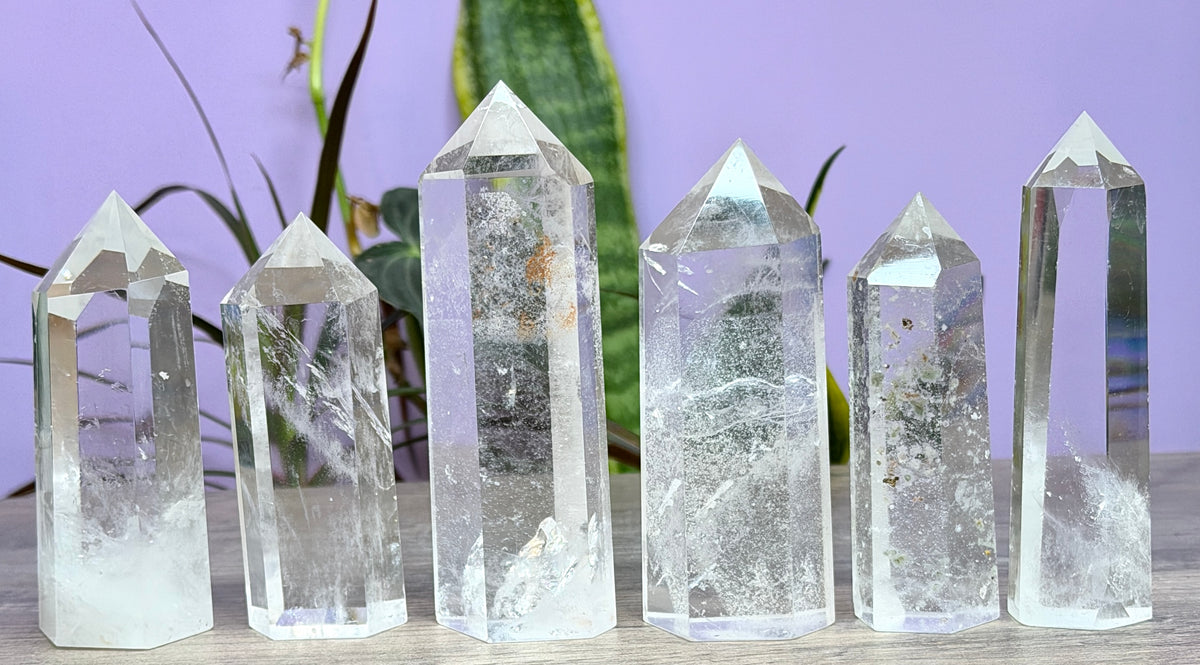 Wholesale Lot 2 lbs Clear Quartz Obelisk Tower Point Crystal Natural Energy