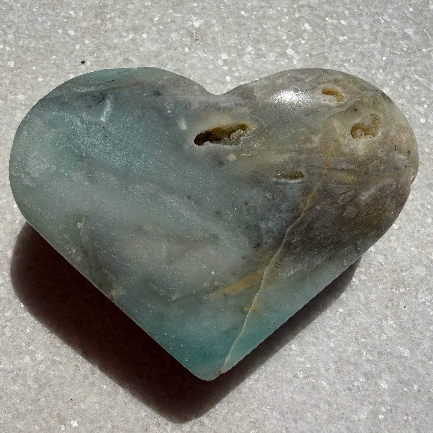 Wholesale Lot – 2 lbs Natural Amazonite Heart Carvings Crystal Healing Energy
