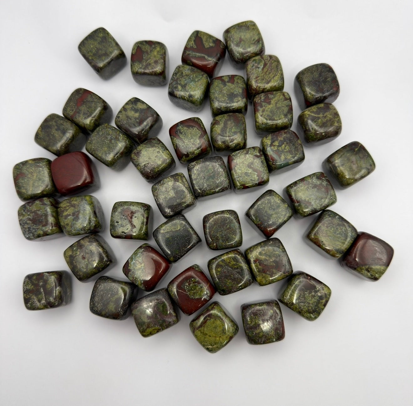2 lbs Natural Dragon Bloodstone Cube Crystal Healing Energy