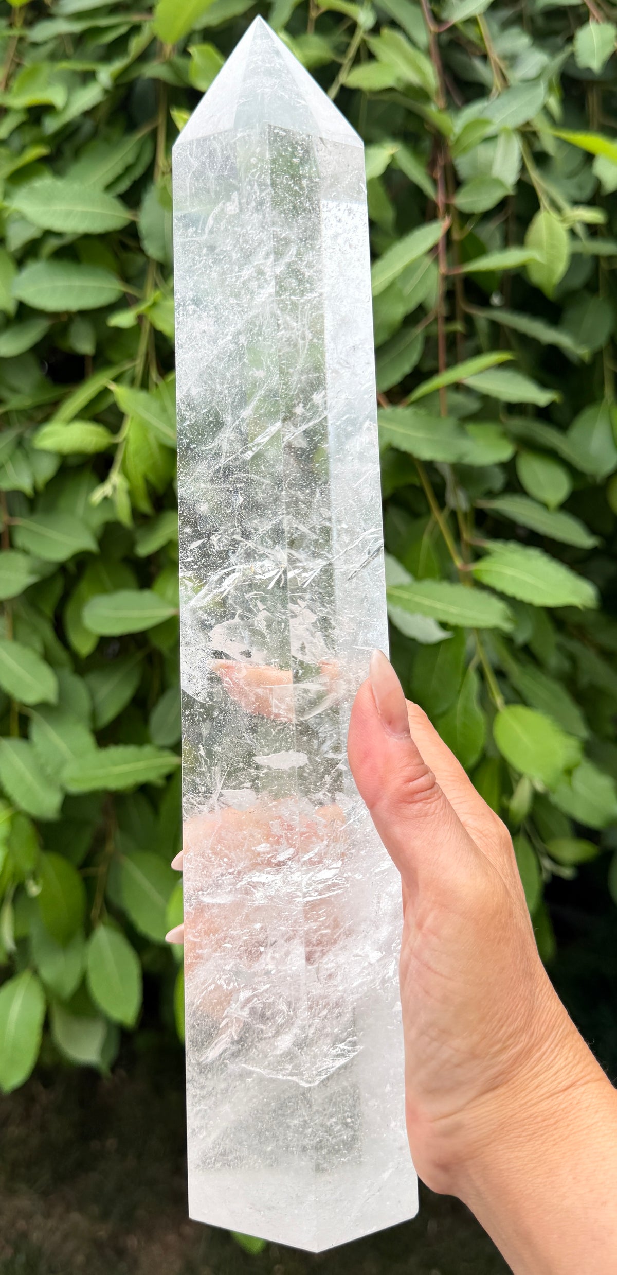 2-3pcs Natural Clear Quartz Large Tower Obelisk Crystals Healing Energy