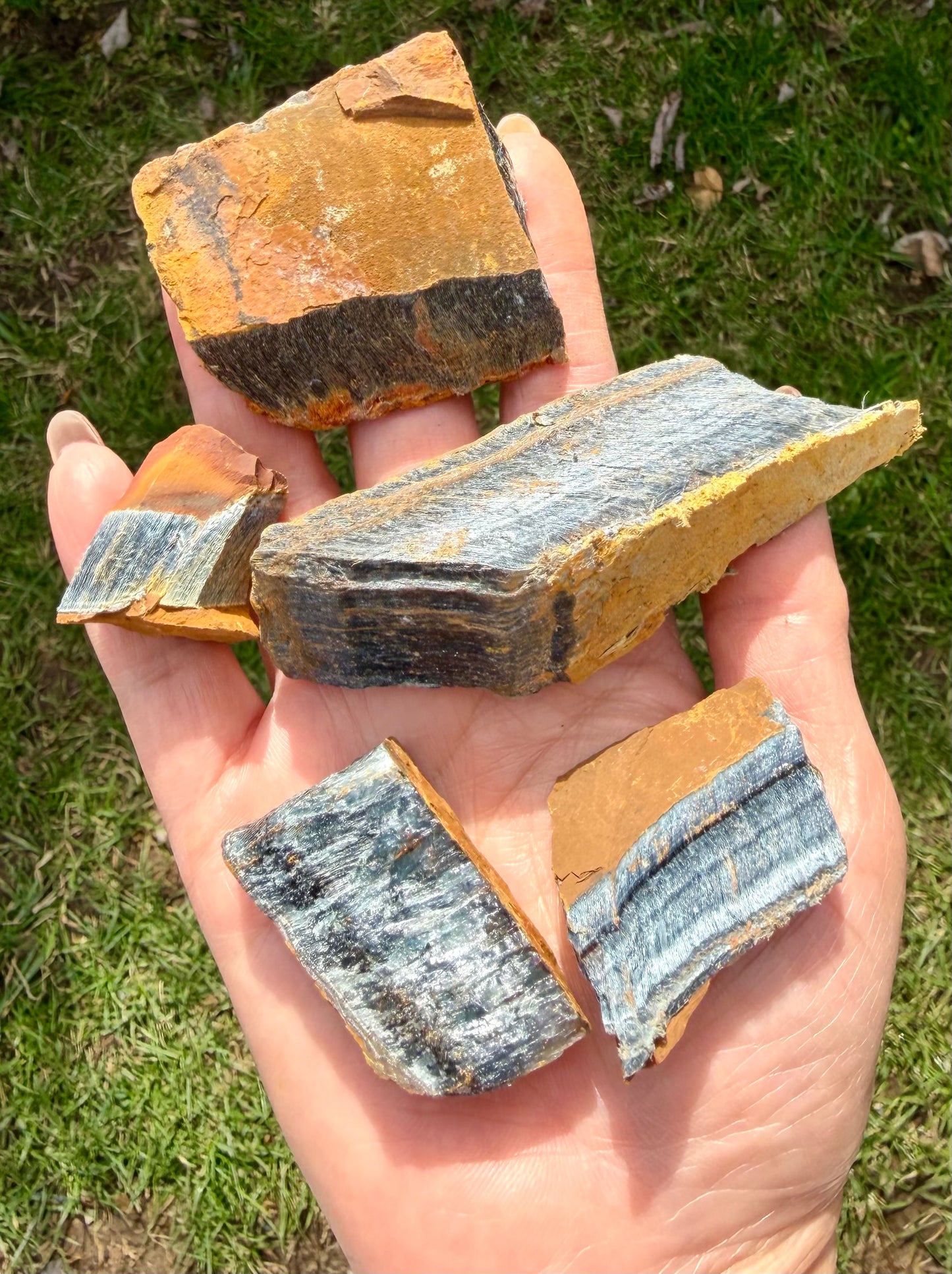 2 lbs Natural Blue Tiger Eye Rough Crystal Healing Energy