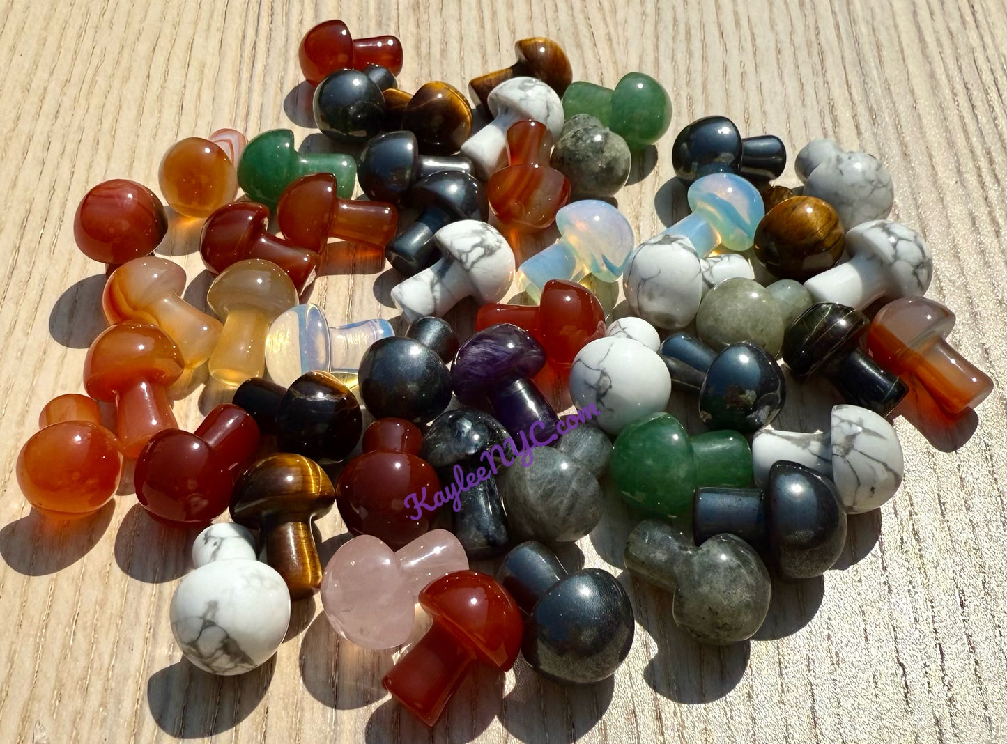 Wholesale Lot 50 PCs Mixed Crystal Mushroom 20mm Healing Energy