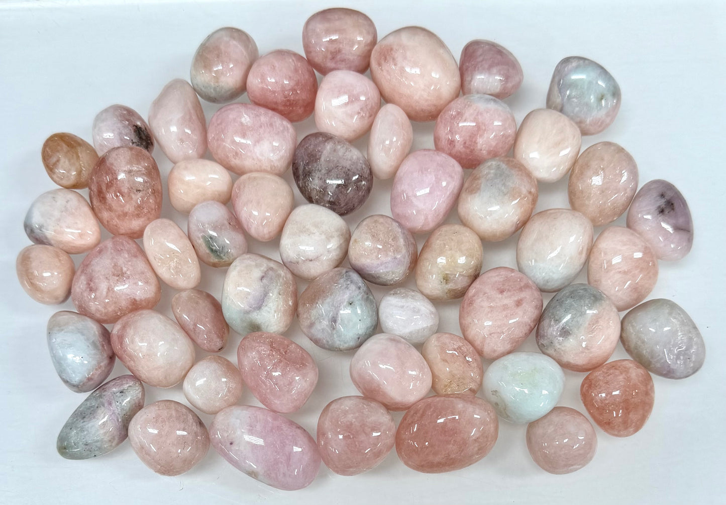 1 lb Natural Pink Morganite Tumble Crystals healing energy