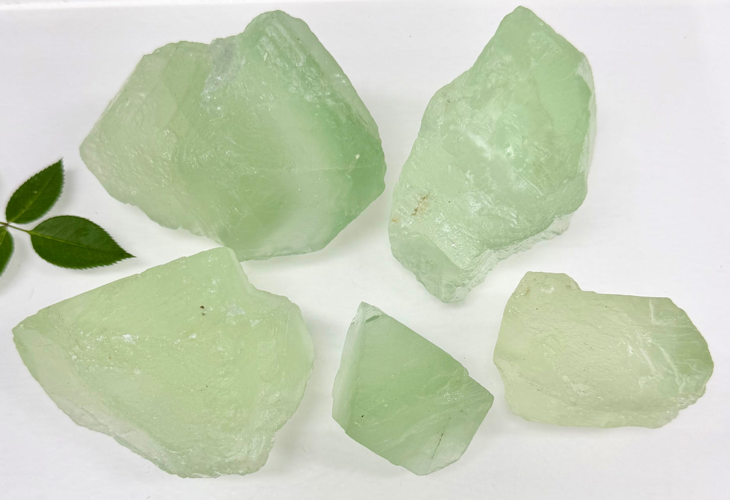 2 lbs Natural Green Fluorite Rough Crystals Healing Energy
