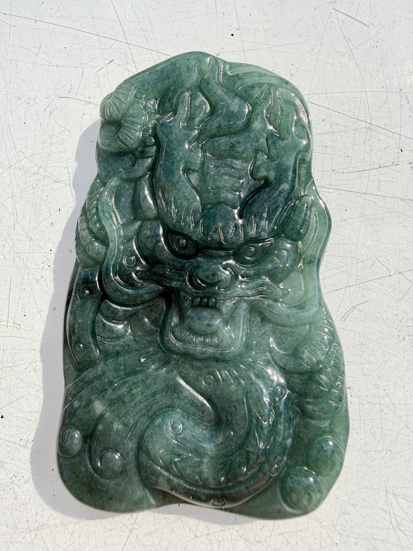 Wholesale Lot 6 Pcs Natural Jade Dragon Carving Cab Crystal Healing Energy