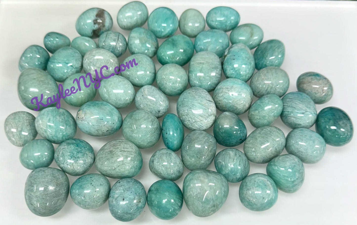 Wholesale Lot 2 Lbs Natural Amazonite Tumble Healing Energy