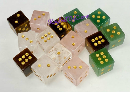 Wholesale Lot 16 PCs Natural Crystals Dice Healing Energy