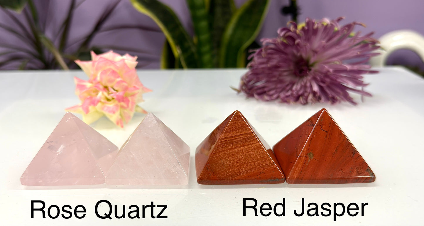 Wholesale Lot 1 lb Natural Mixed Crystal Pyramid Crystal Healing Energy