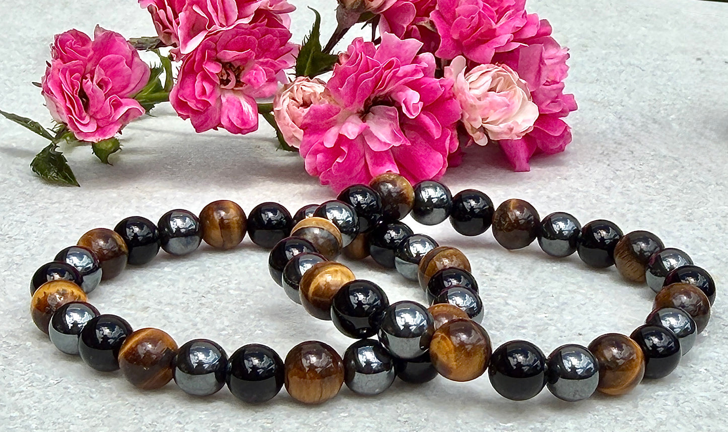 Wholesale 6 Pcs Protection Crystal Healing Stretch Bracelet 8mm 7.5"