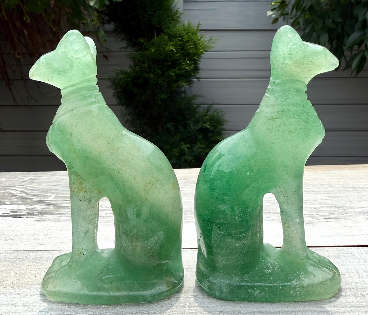 4 PC Mixed Natural Crystals Sphynx Cat Healing Energy