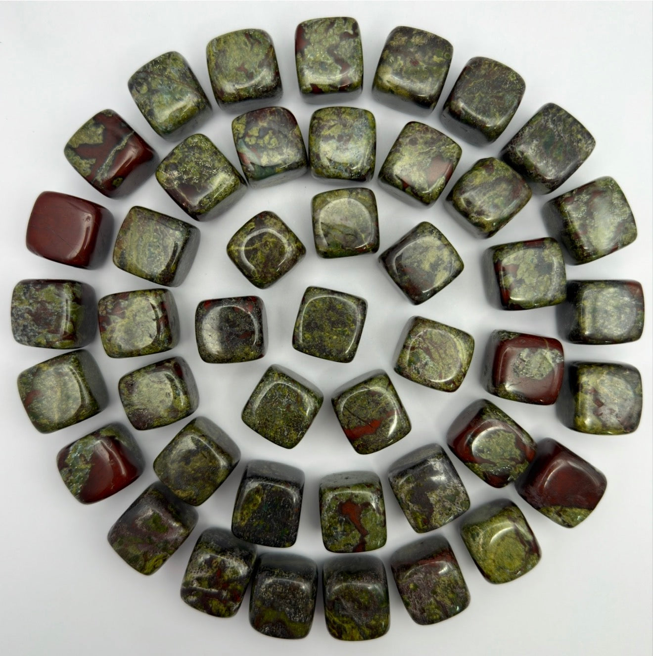 2 lbs Natural Dragon Bloodstone Cube Crystal Healing Energy