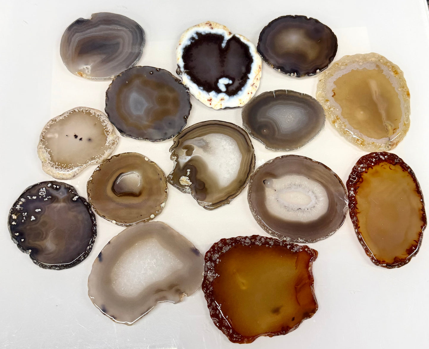 2 lbs Natural Agate Slabs crystal healing energy