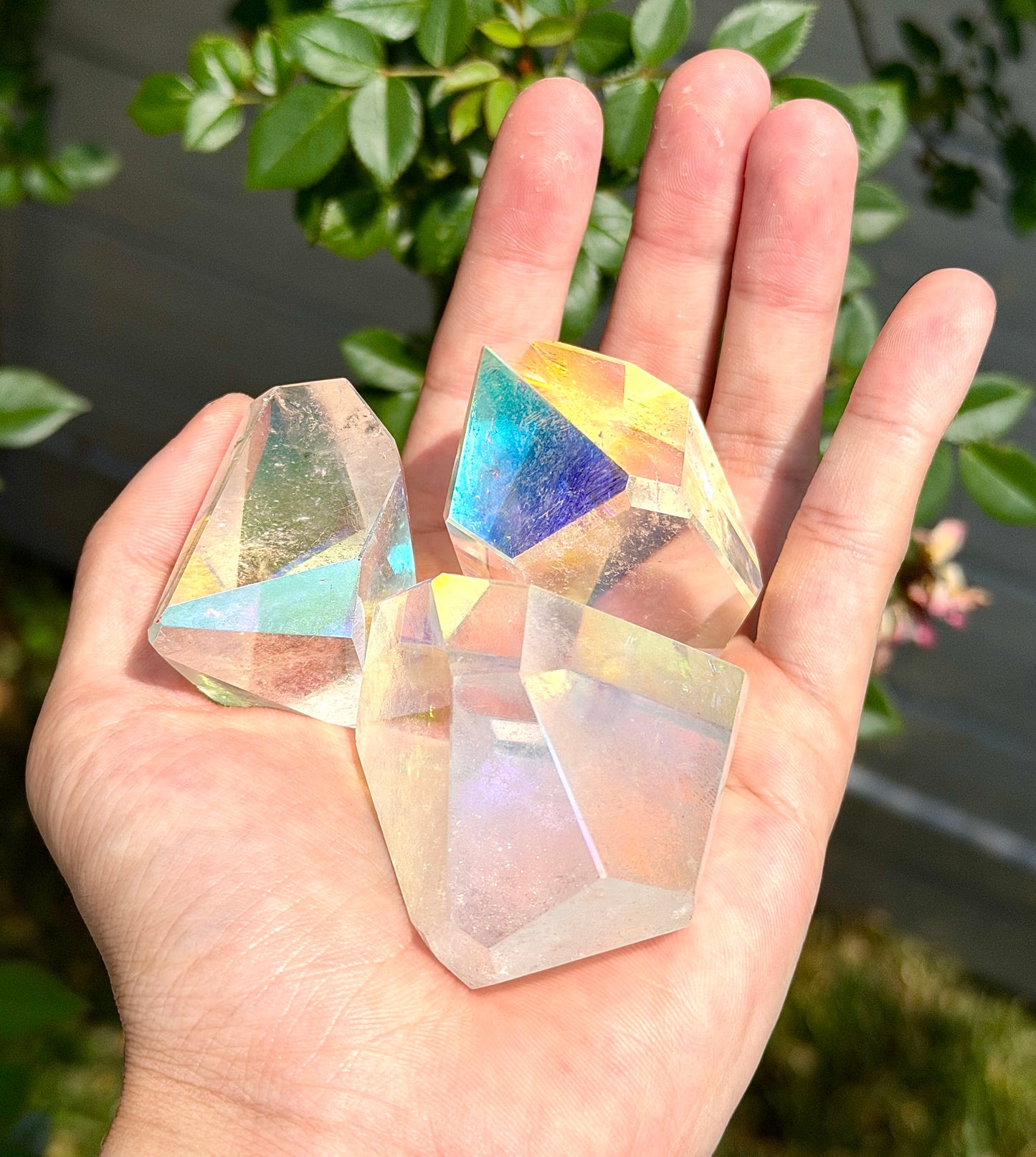 Wholesale Lot 2 lbs Angel Aura Freeform Crystal Polished Healing Energy