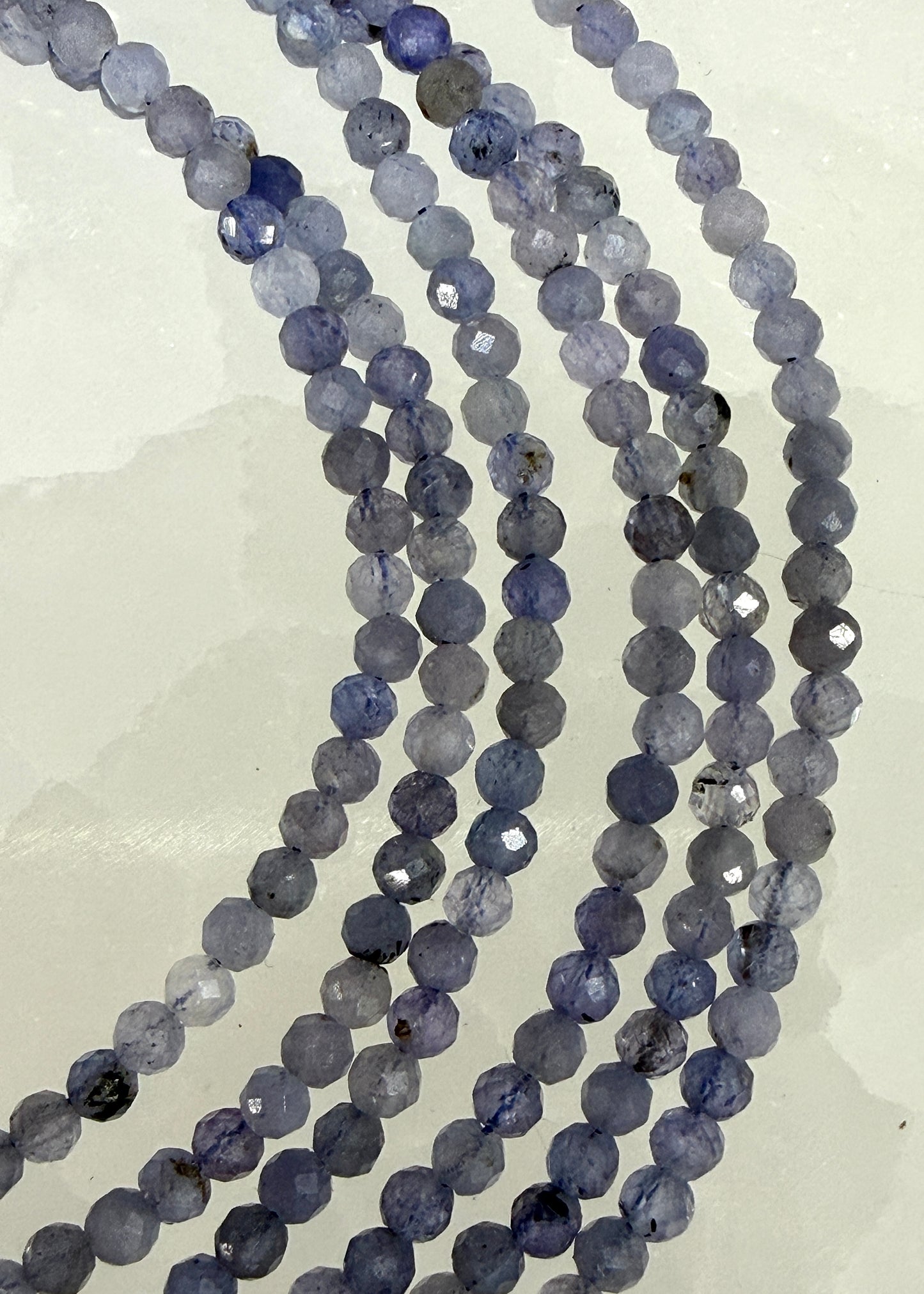 6 PCs 2mm Natural Tanzanite Anklets Crystal Healing Energy