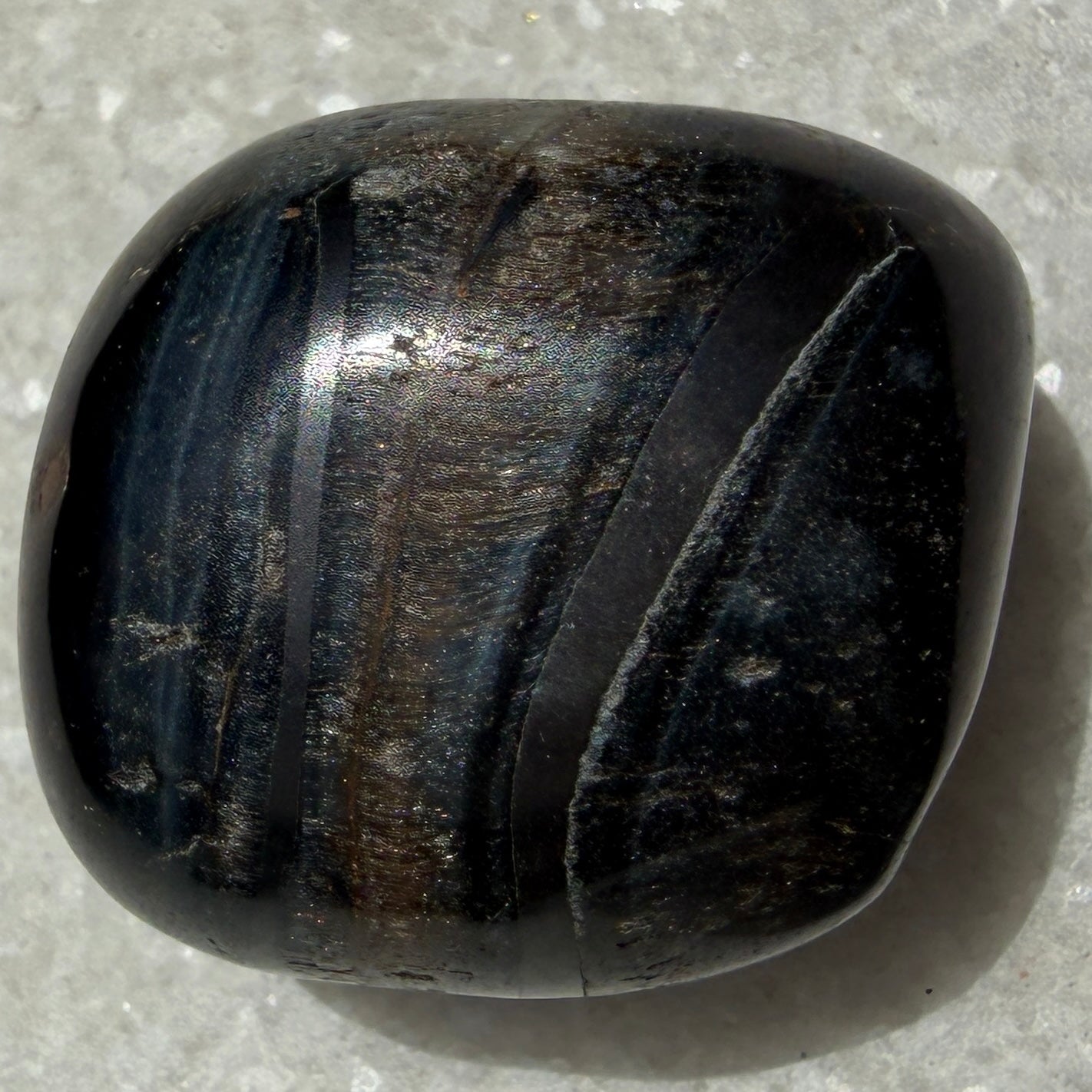 2 lbs Natural Blue Tiger Eye Tumble