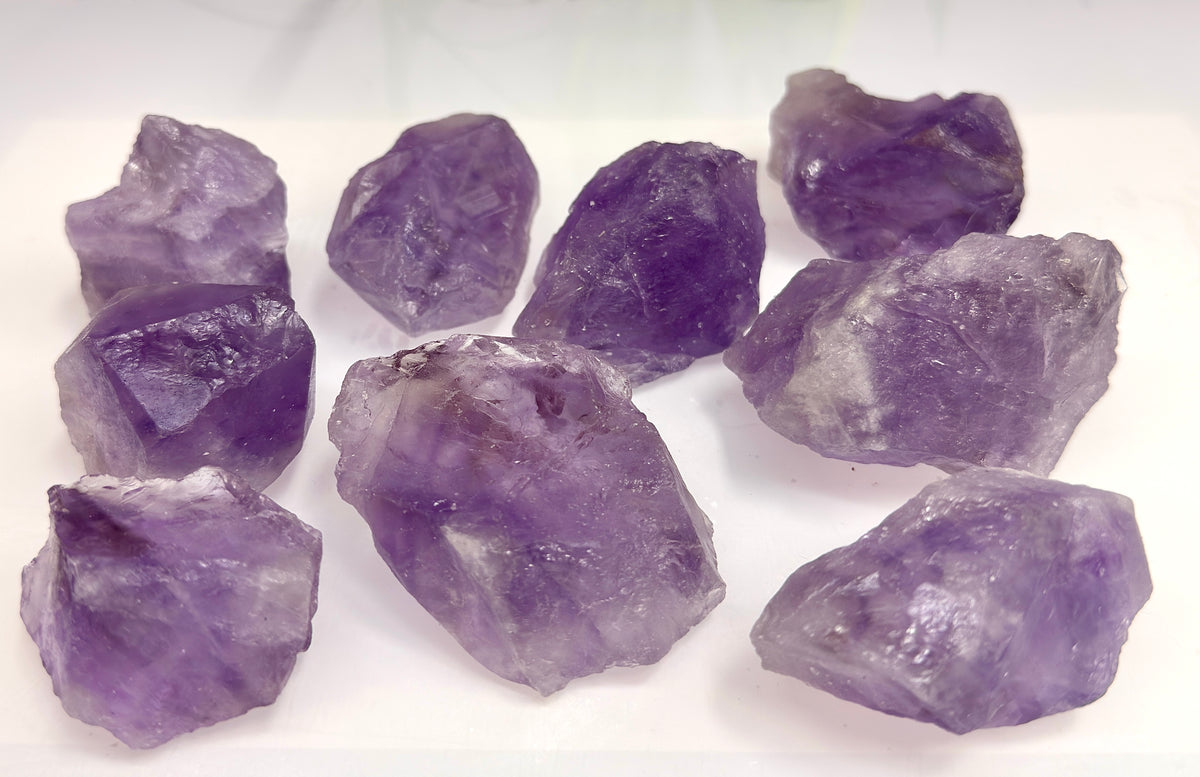 Wholesale Lot 2 Lbs Natural Lavender Amethyst Rough Crystal