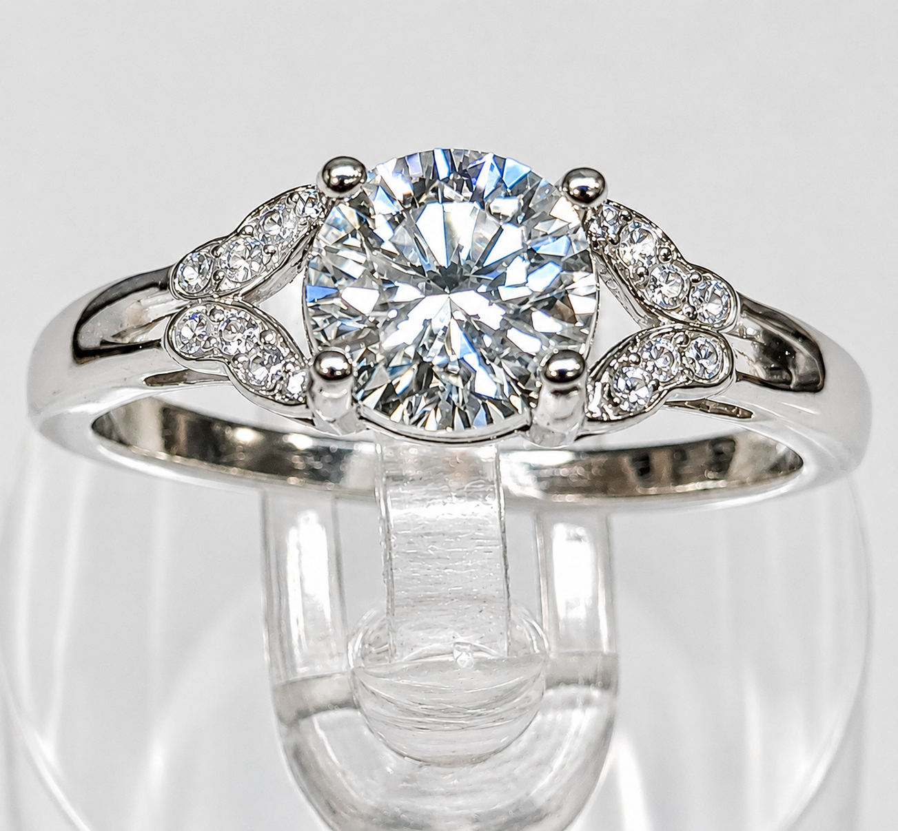 Wholesale Lot 7 Pcs Natural Moissanite Stainless Steel(316) rings