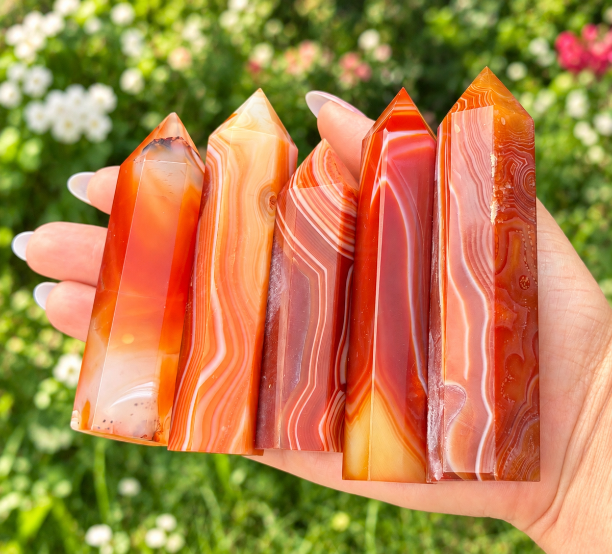 Wholesale Lot 2 lbs Natural Carnelian obelisk Tower Point Crystal Healing Energy