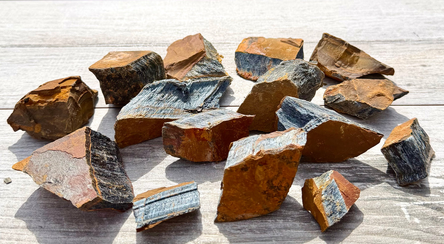2 lbs Natural Blue Tiger Eye Rough Crystal Healing Energy