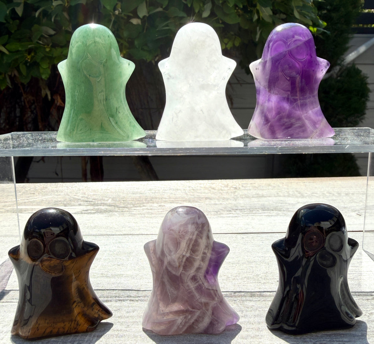 6 PCs 5cm Natural mix Crystals Ghost healing energy